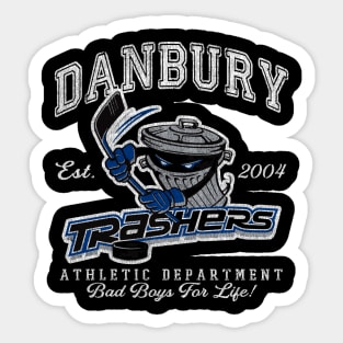 Danbury Trashers Ice Hockey Vintage Sticker